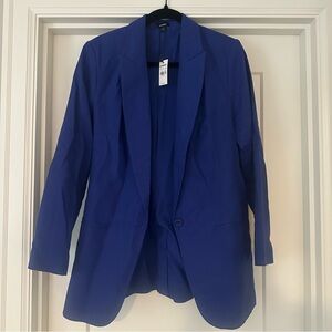 NWT Express Blue Blazer Linen Jacket, size L